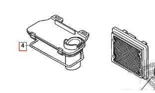 CRF230L'08-09 OEM Honda Gasket (Air Filter Lid)